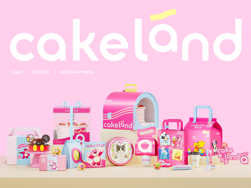五克氮²×Cakeland｜迪士尼联名烘焙连锁品牌设计
