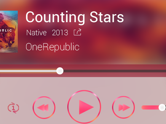 A Music Player widget