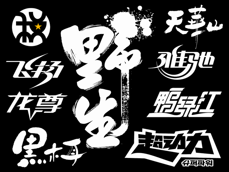 本人以往的字体设计作品--1