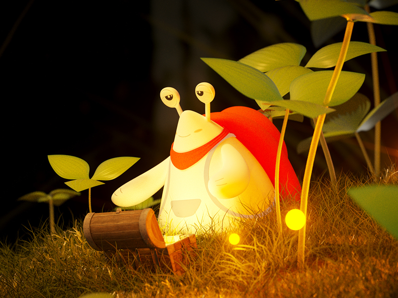 蜗牛口袋平台IP形象——小壳