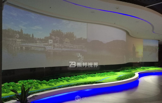 规划馆投影效果图