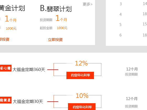 金融网页设计