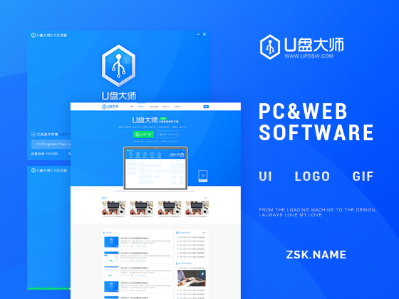  U盘大师； Web Software 设计